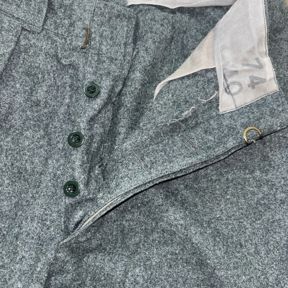 Winter military trousers, 1959, wool, size 70/40 28x27 used VTG Swiss Army Hunti